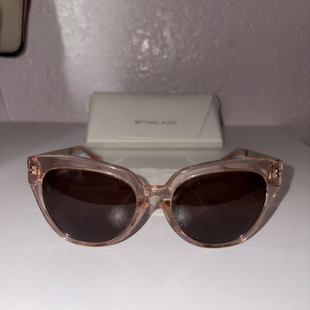 Michael Kors Pink Cat-Eye Sunglasses with Gradient Lenses - Picture 6 of 7